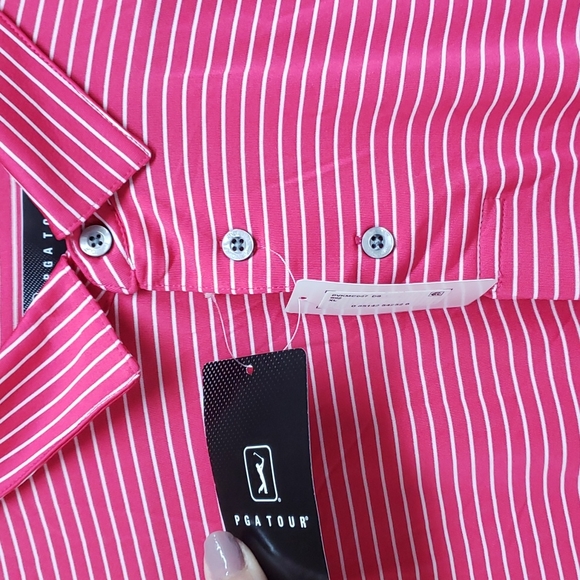 PGA Tour Freeform Men Short Sleeve Polo Shirt. (XL) - Picture 5 of 8
